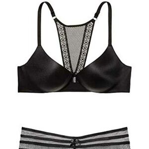 Victoria's Secret SO Obsessed by Victoria Black Racerback Push-Up Set